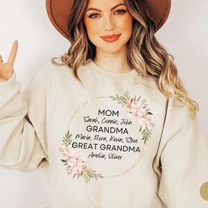 Great Grandma Sweatshirt Grandma Gift Pregnancy Announcement